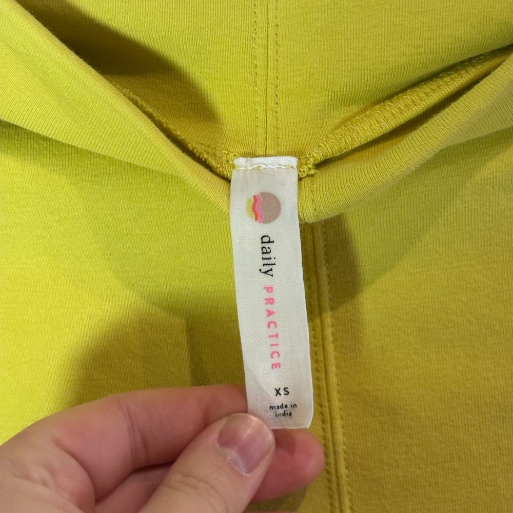 Daily Practice by Anthropologie Long Sleeve Mock Neck Knit Mini Dress Yellow XS - Picture 7 of 8